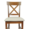 Krzesło Cross dębowe -tapicerowane