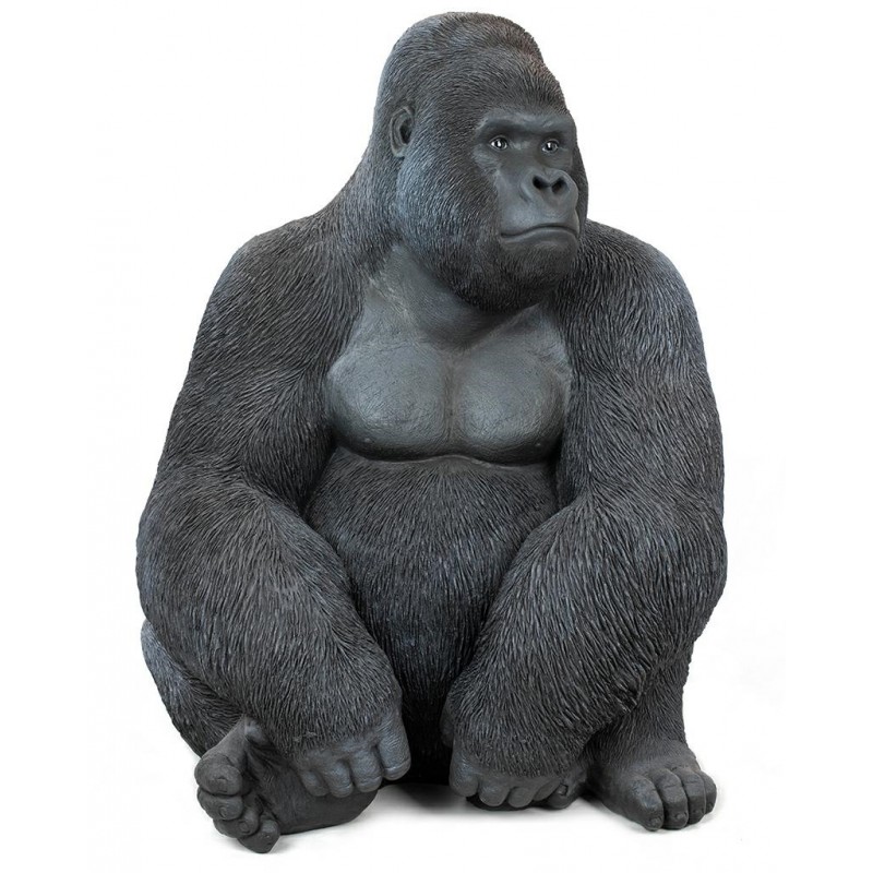 KARE dekoracja stojąca GORILLA XL 76cm czarna