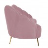 RICHMOND sofa COSETTE PINK - welur, podstawa złota