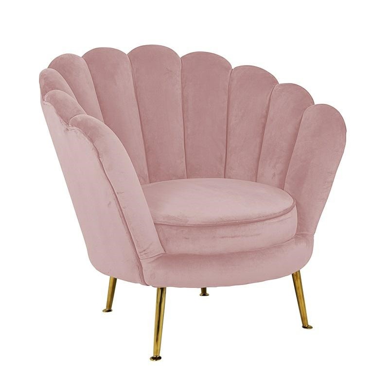 RICHMOND fotel PERLA PINK VELVET