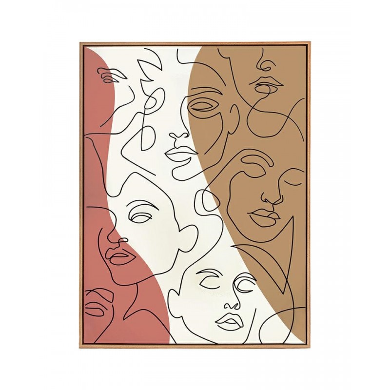 KARE obraz FACCIA ARTE TRI COLORE 90x120 cm