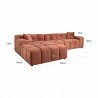 RICHMOND sofa CUBE L bordowa