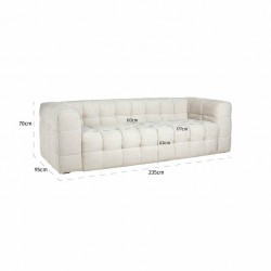 RICHMOND sofa MERROL biała - trudnopalna