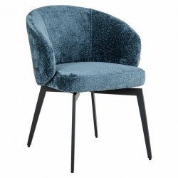 RICHMOND krzesło AMPHARA niebieskie - trudnopalne
