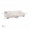 RICHMOND sofa CHARELLE beżowa