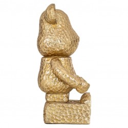 RICHMOND dekoracja SITTING BEAR złota