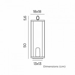 NEW GARDEN lampa dekoracyjna SIROCO 50 BATTERY IN&OUT