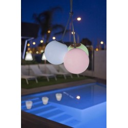 NEW GARDEN lampa wisząca NORAI 25 BATTERY BEIGE