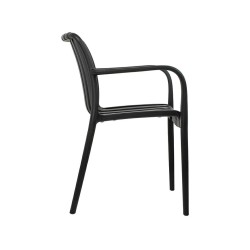 MODESTO krzesło Strips czarne  -          polipropylen