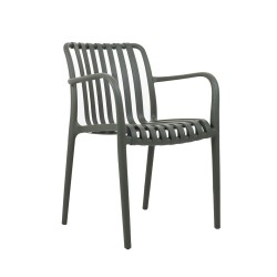 MODESTO krzesło Strips zielone  -         polipropylen