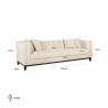 RICHMOND sofa BEAUCHAMP beżowa