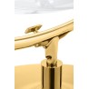 Fotel BUBBLE STAND 2 GOLD VELVET poduszka czarna