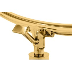 Fotel BUBBLE STAND 2 GOLD VELVET poduszka czarna