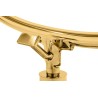 Fotel BUBBLE STAND 2 GOLD VELVET poduszka czarna