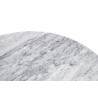 Stół TULIP MARBLE 100 CARRARA biały - blat okrągły marmurowy, metal