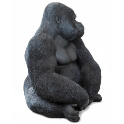 KARE dekoracja stojąca GORILLA XL 76cm czarna