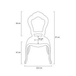 Krzesło KING transparentne - poliwęglan