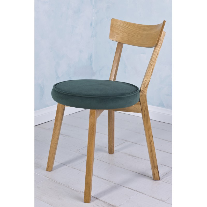 Krzesło Oliwer bukowe - okrągłe siedzisko