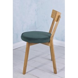 Krzesło Oliwer bukowe - okrągłe siedzisko